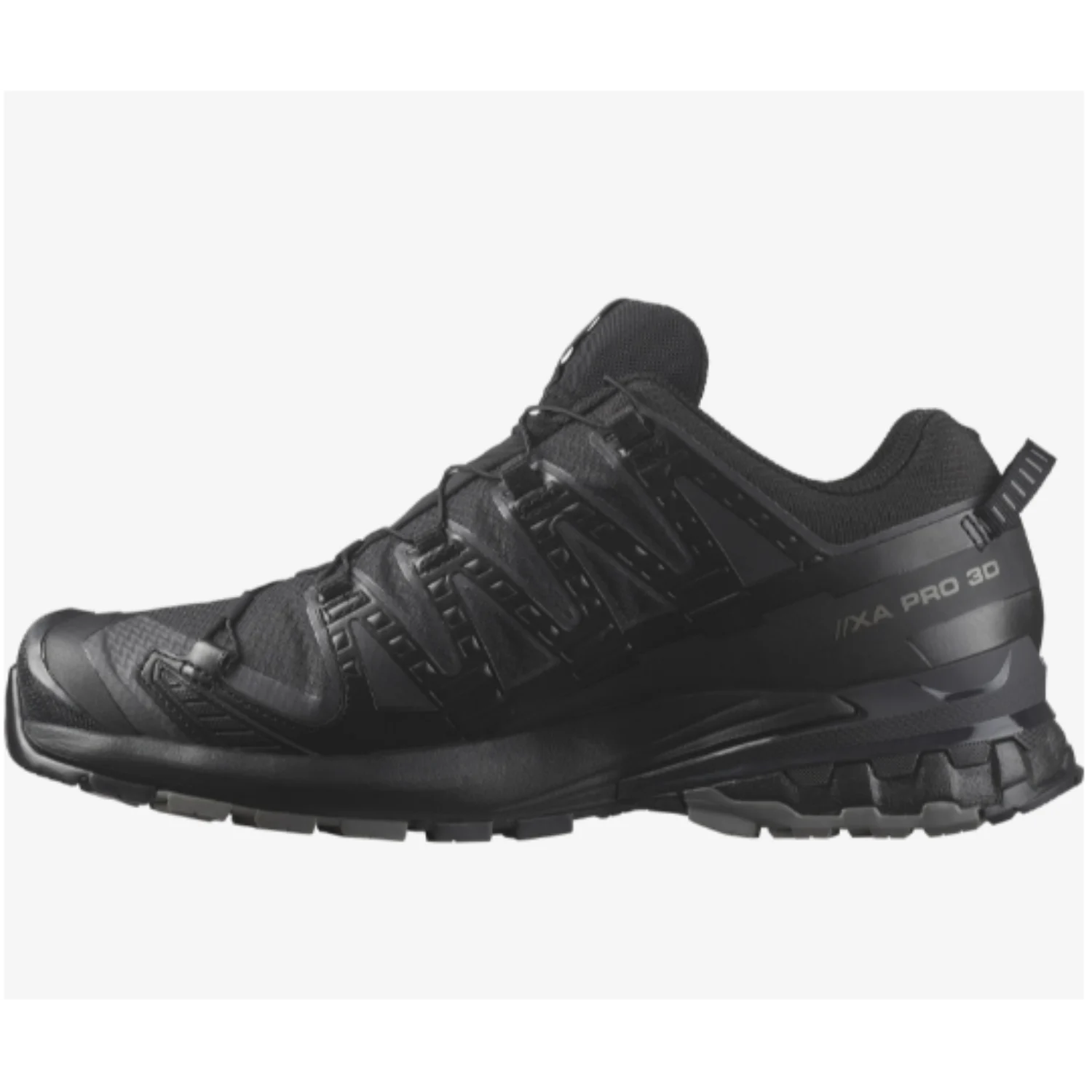 סניקרס גברים סולומון XA Pro 3D V9 גורי-טק, שחור/פנטום/פיווטר