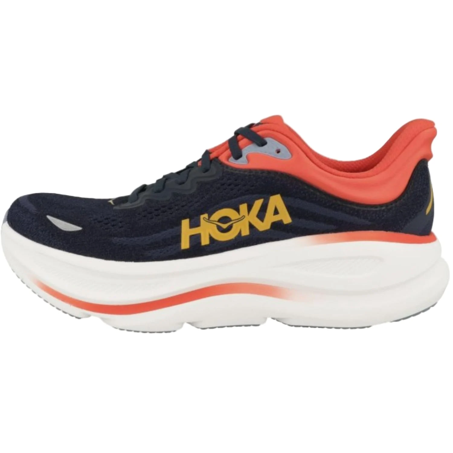 נעלי ריצה גברים Hoka Bondi 9 עם ריפוד, כחול נייבי/כחול ימי