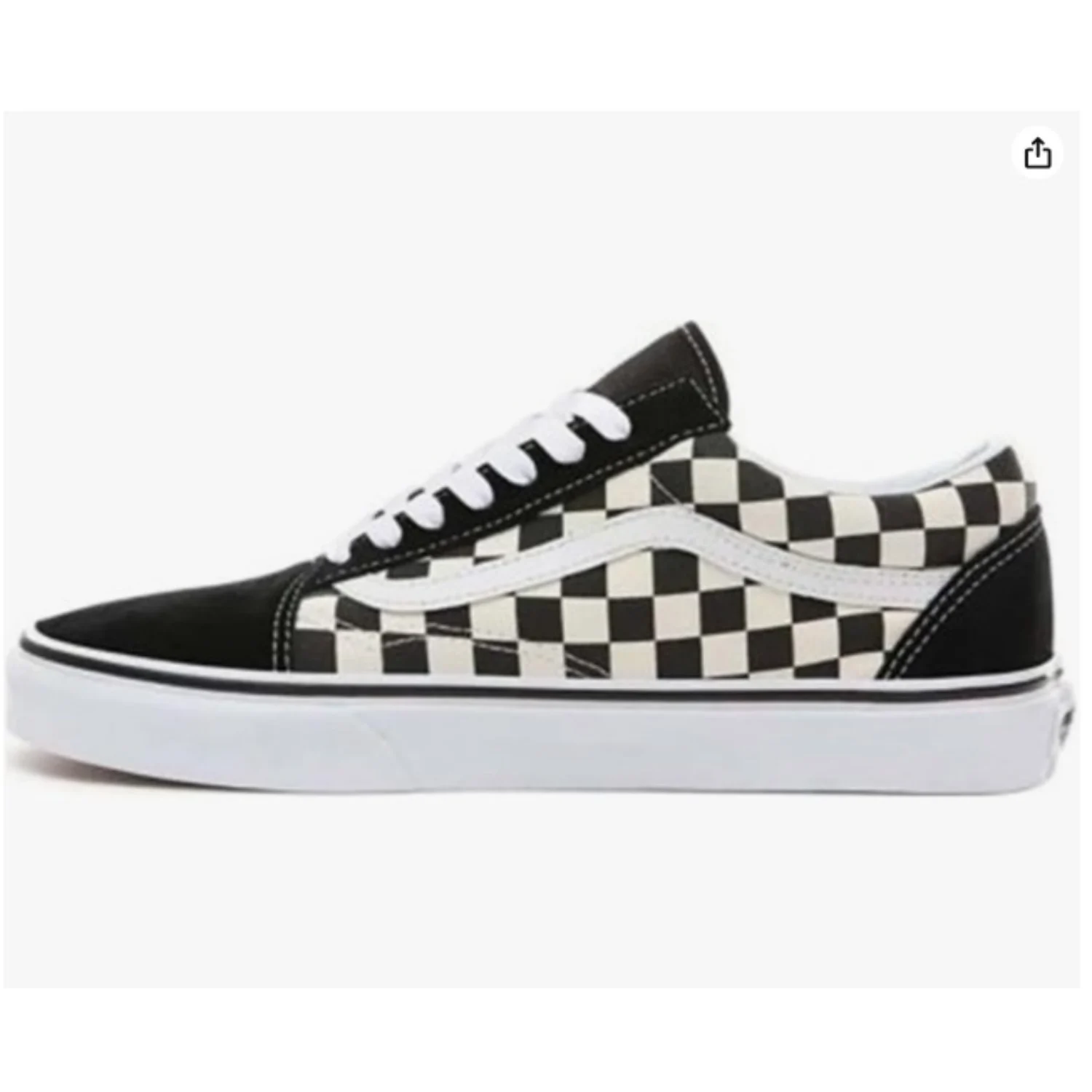 נעלי Vans נשים מודל וורד, שחור/לבן (מנוקד)