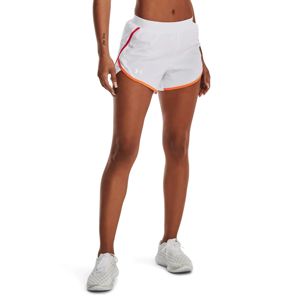 שורטס לנשים Under Armour Fly By 2.0, לבן