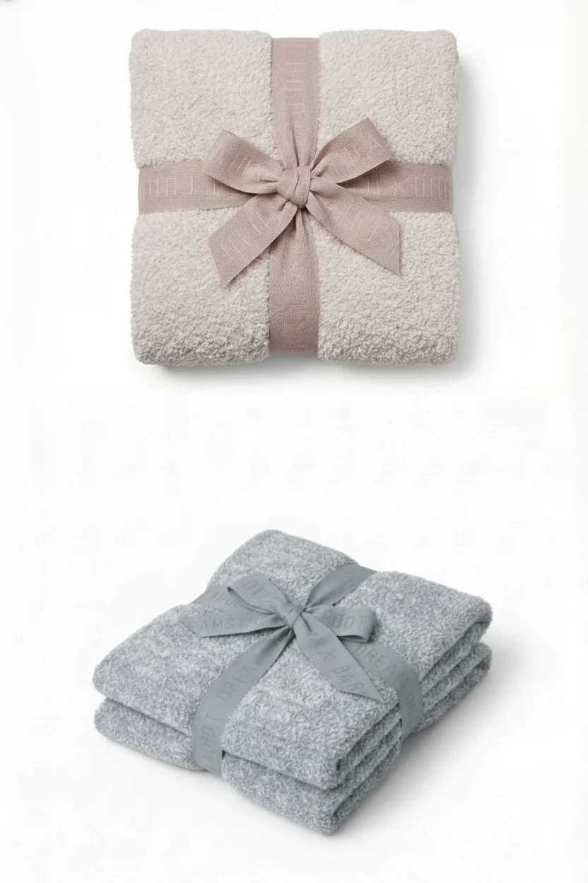 שמיכת אומברה CozyChic של Barefoot Dreams, רב צבעית מים