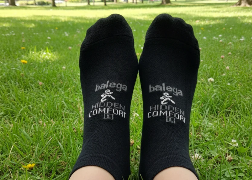 גרביים ריצה ללא תצוגה לנשים וגברים Balega Hidden Comfort Performance, שחור