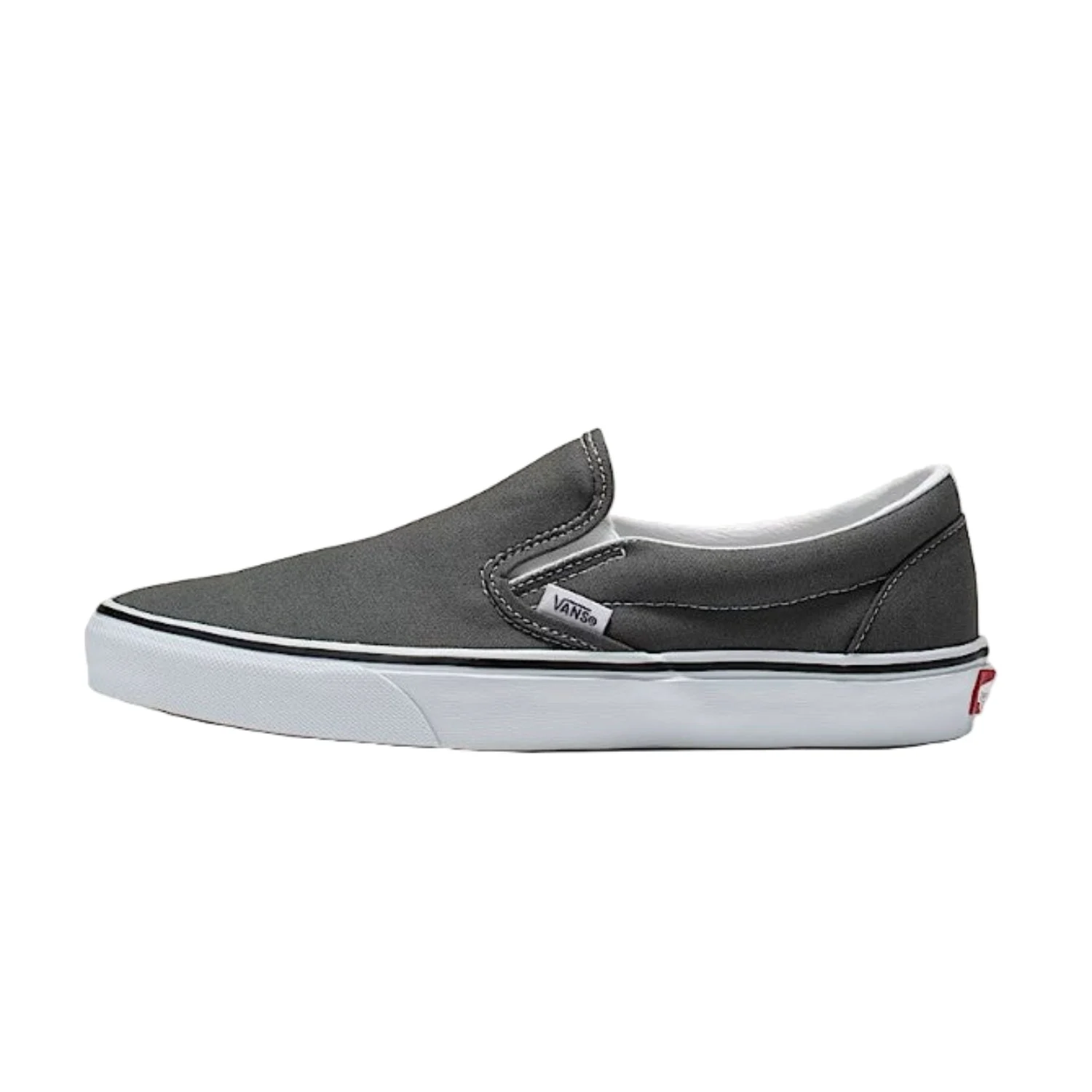 נעלי סקייט קלאסיות Vans Slip-On יוניסקס – סניקרס קנבס אפור נמוך