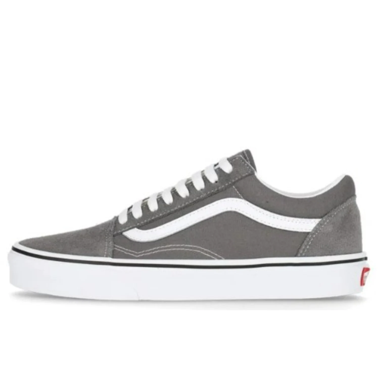 נעלי סניקרס Vans Old Skool גברים פיווטר/לבן אמיתי