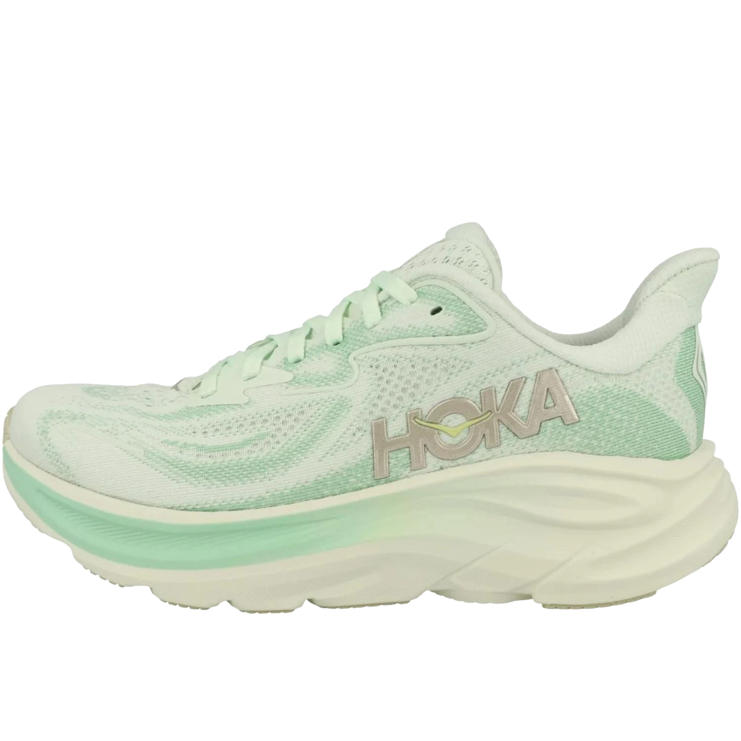 נעלי ריצה לנשים הוקה קליפטון 10 עם ריפוד, זכוכית ים/ג'יידייט