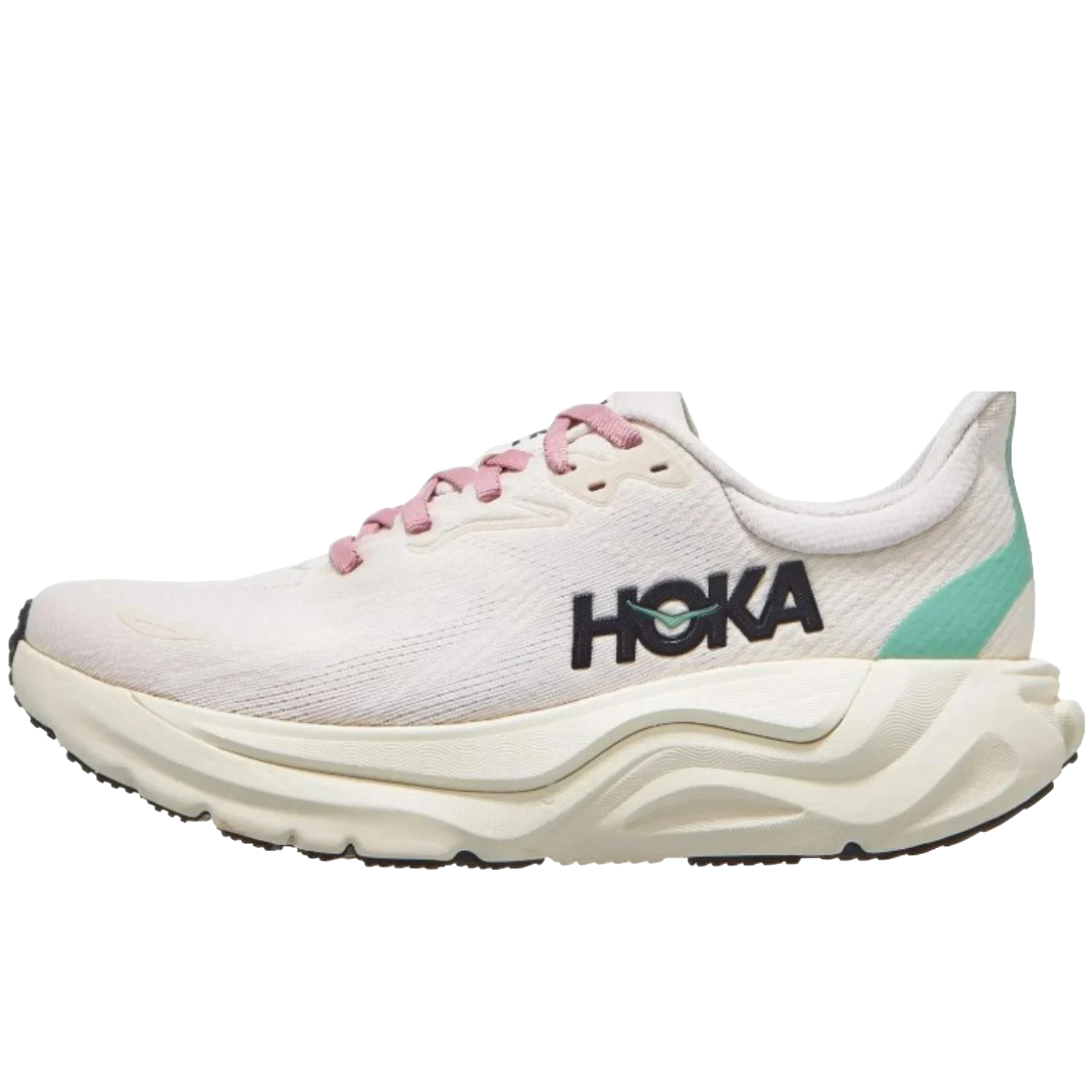 נעלי ריצה נשים הוקה ארהי 8 עם ריפוד, ורוד קרם/אלבסטר