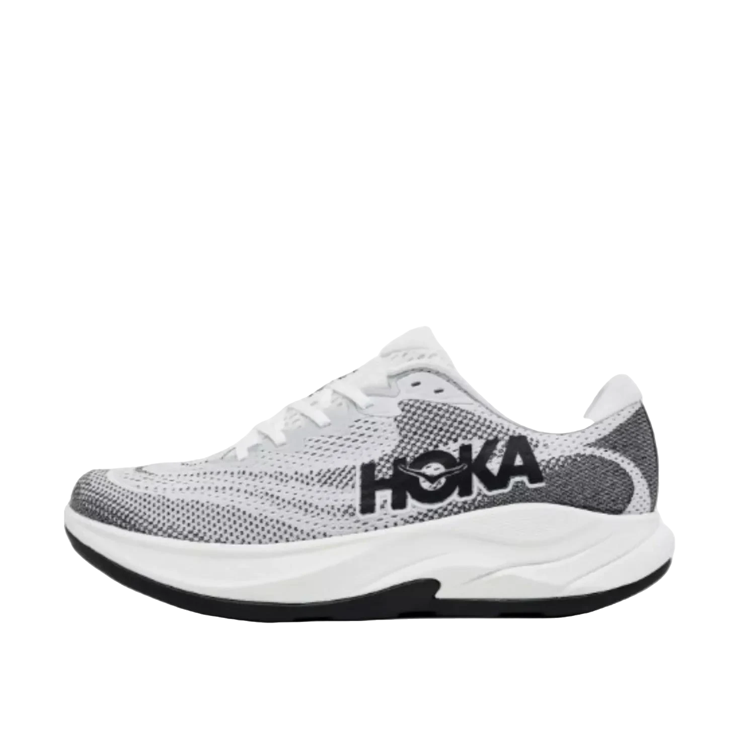 נעלי ריצה גברים הוקה רינקון 4 עם ריפוד, לבן/שחור