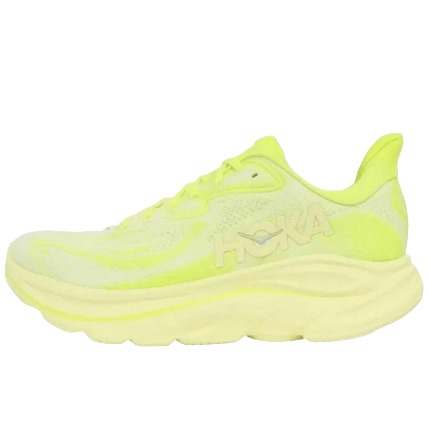 נעלי ריצה גברים הוקה קליפטון 10 עם ריפוד, ניאון הוקה סיטרוס/שמש