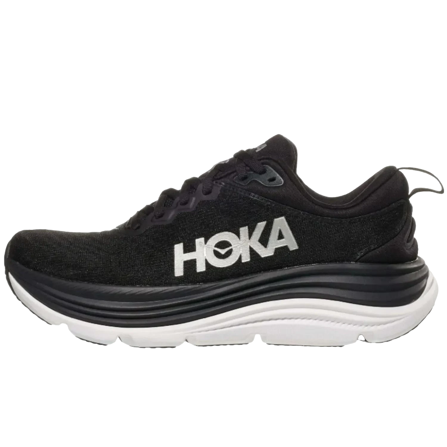 נעלי ריצה לנשים הוקה גאביווטה 5 עם ריפוד, שחור/לבן