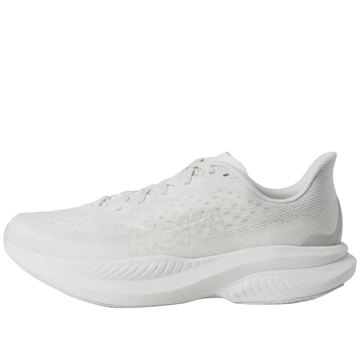 נעלי ריצה מרופדות נשים הוקה מאך 6, לבן