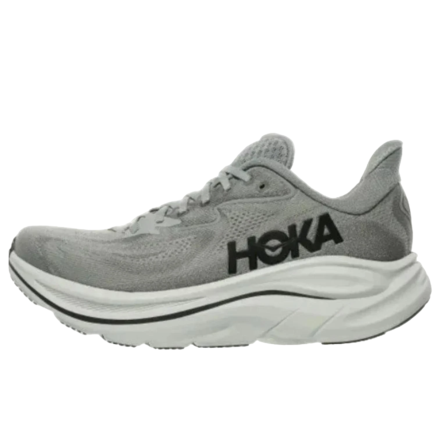 נעלי ריצה מגוננות לגברים הוקה קליפטון 10, אפור גלקטי/אסטרואיד