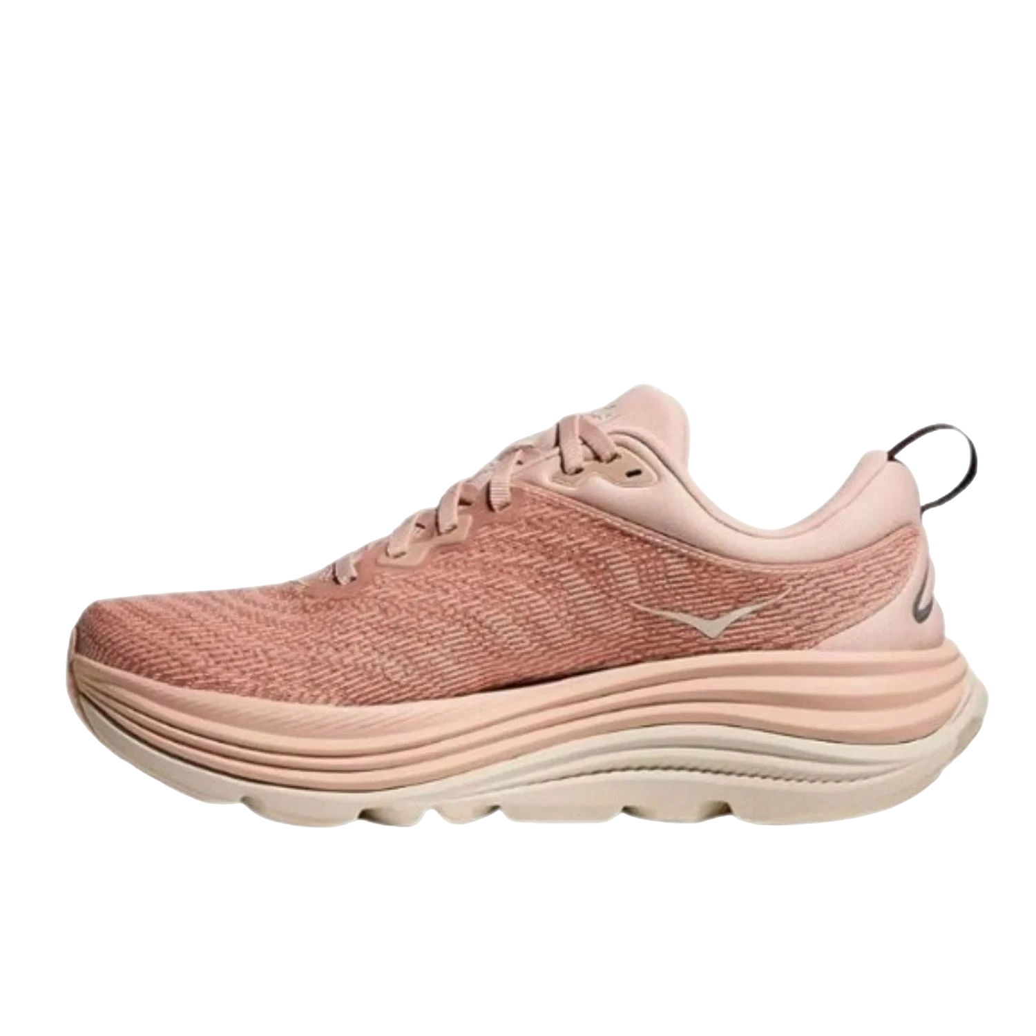 נעלי ריצה לנשים הוקה גאביווטה 5 עם ריפוד, רוז לאטה/רוז קרם